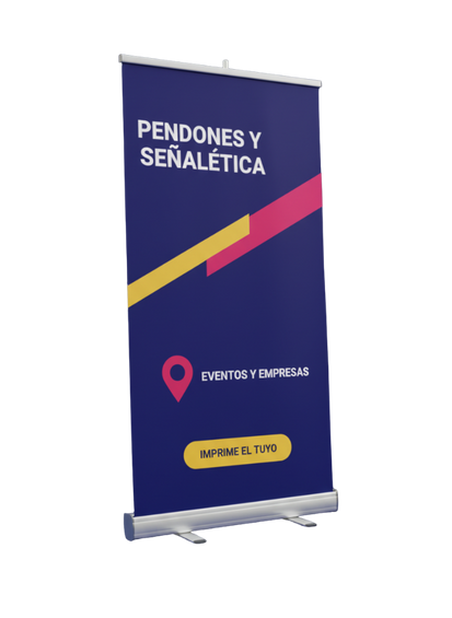 Pendones y señalética